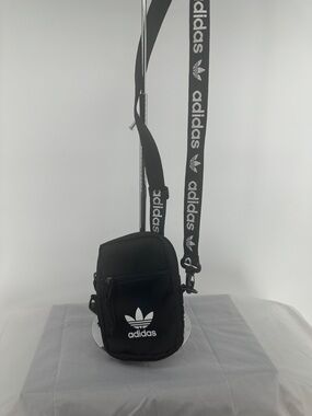 Adidas black side bag